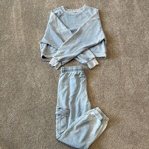 Z-SUPPLY ~ 2-piece set ~ Sweatpants & Cropped Sweatshirt - Blue ~ S/M
